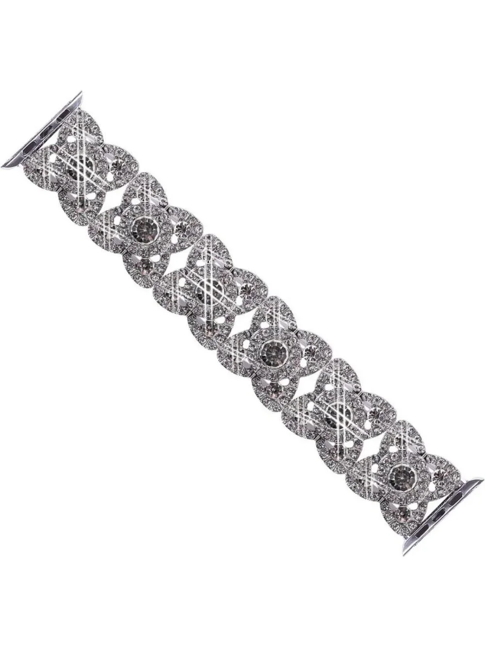 Sparkling Rhinestone Apple Watch Band 38-49mm, Stylish Metal Bracelet for Women